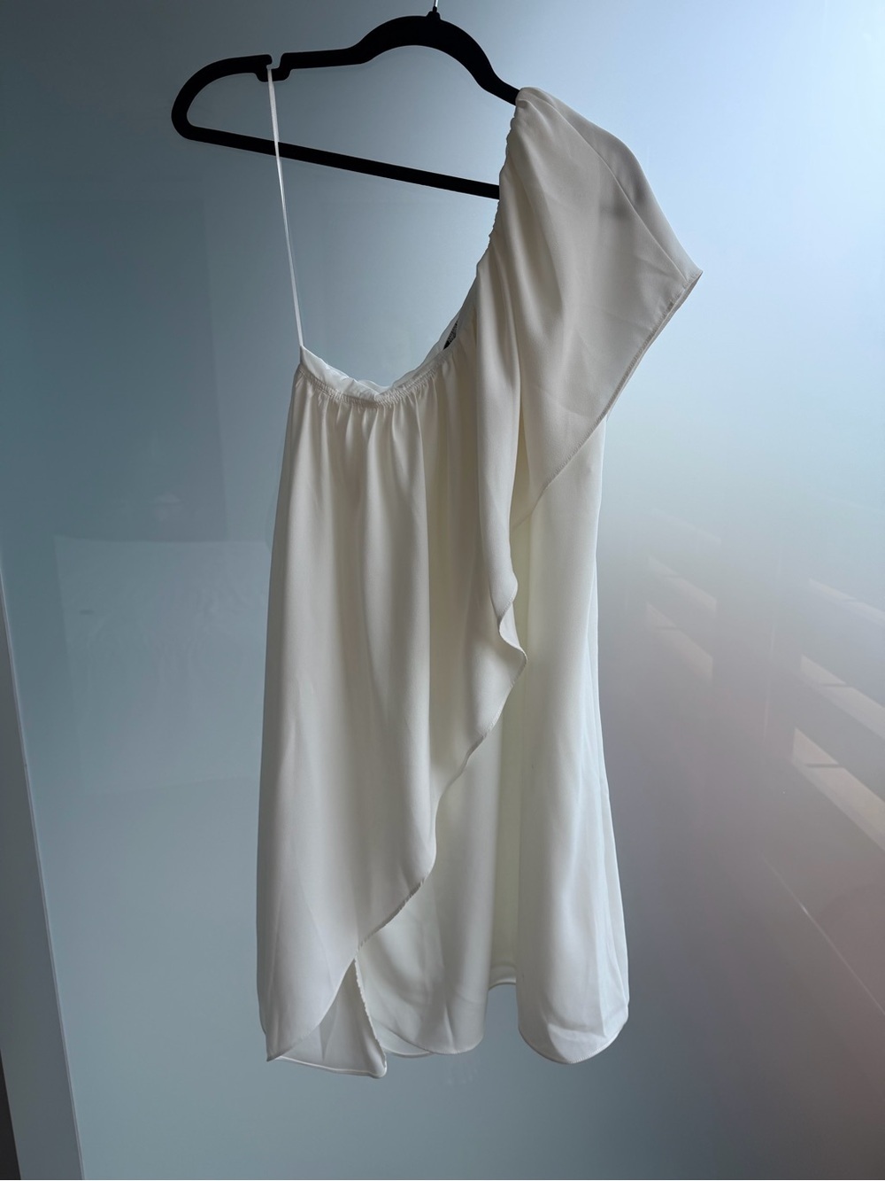 Trina Turk Summer White Flowy One Shoulder Dress - Picture 6 of 6